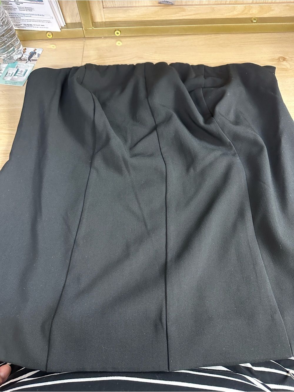 A NEW DAY Classic Black Strapless Women's Blouse